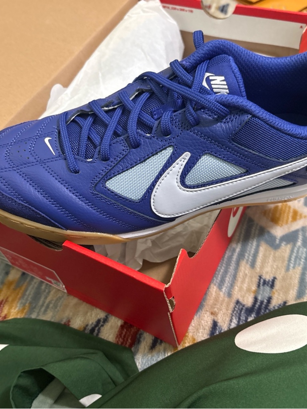 Nike Red and White Shoe Box with Logo